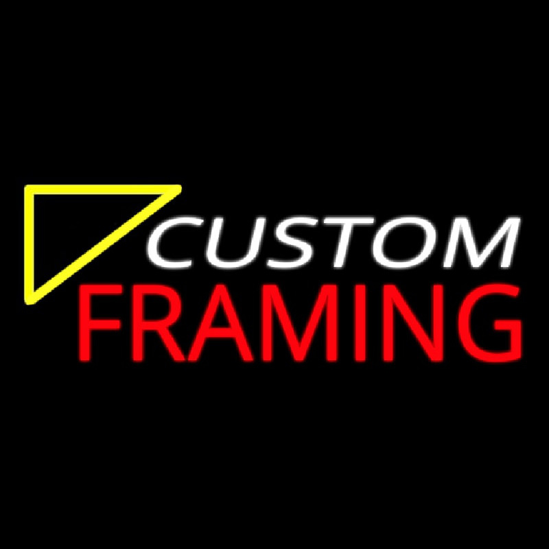 Custom Red Framing Neon Skilt