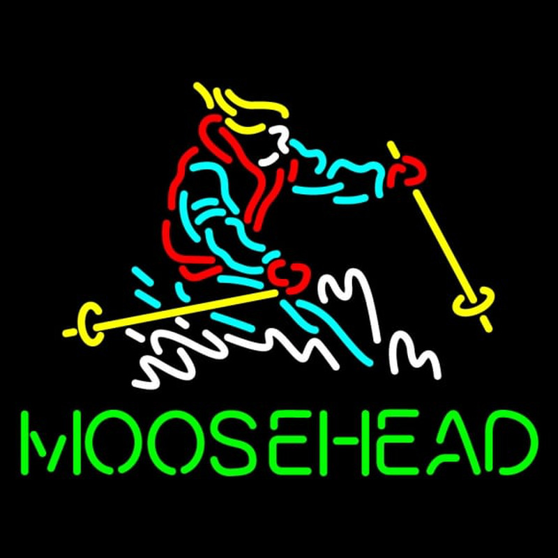 Custom Steamboat Moosehead Beer Neon Skilt