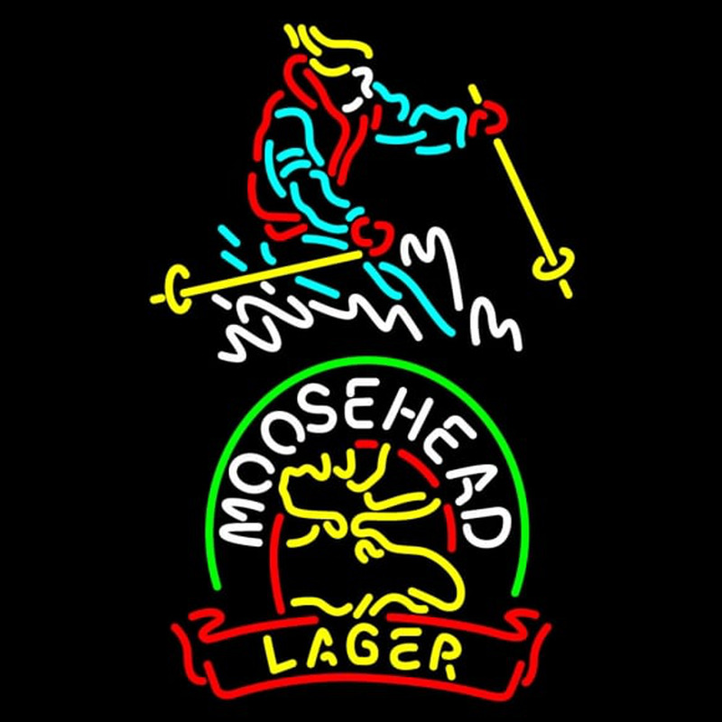 Custom Steamboat Moosehead Beer Neon Skilt