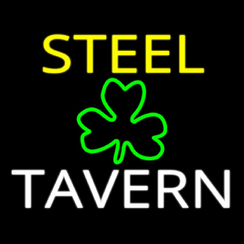 Custom Steel Tavern 1 Neon Skilt