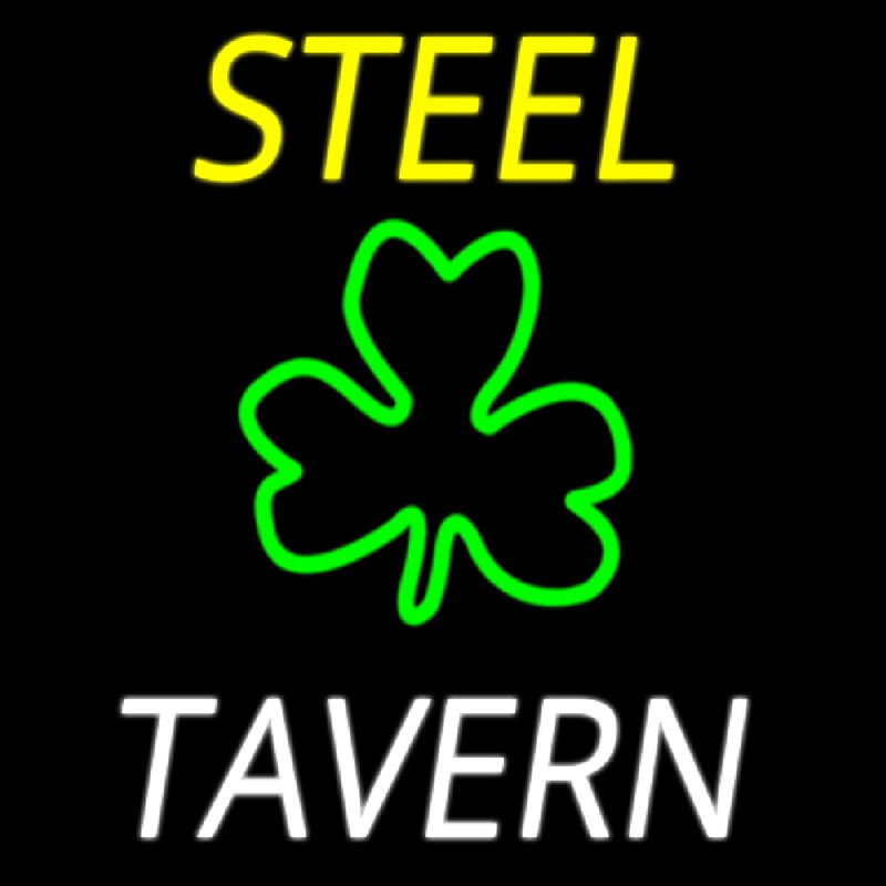 Custom Steel Tavern 3 Neon Skilt