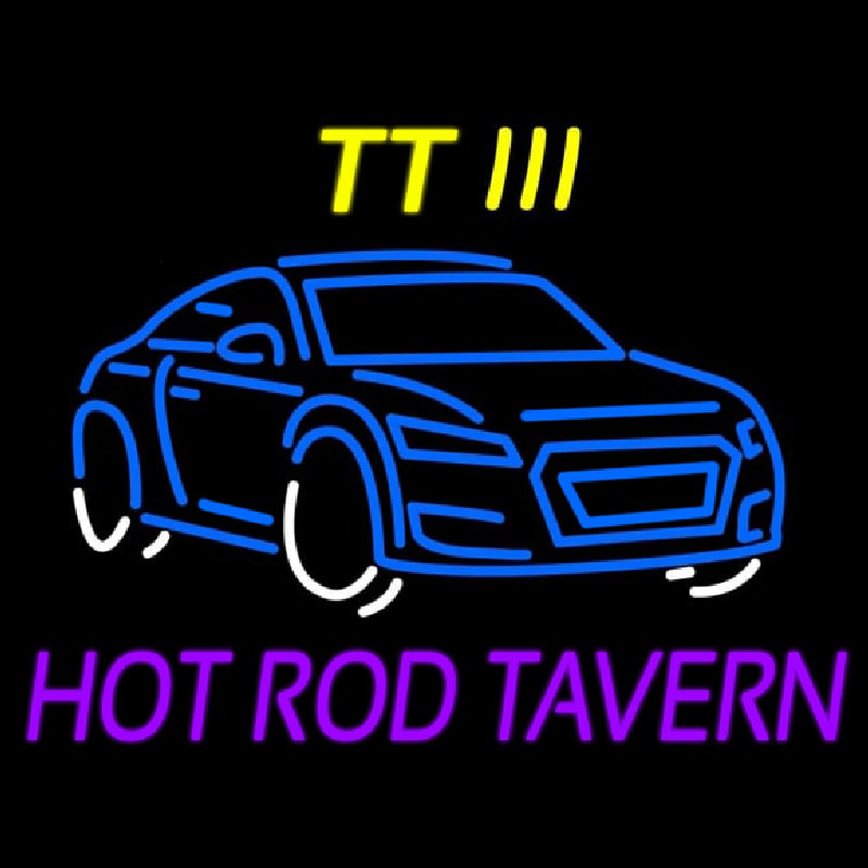 Custom Tt 3 Hot Rod Tavern Car Logo 1 Neon Skilt