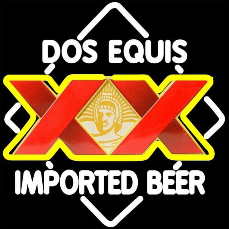 DOS Equis Imported Beer Sign Neon Skilt