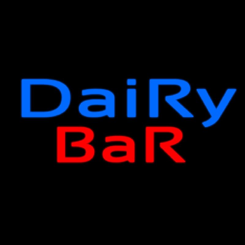 Dairy Bar Neon Skilt