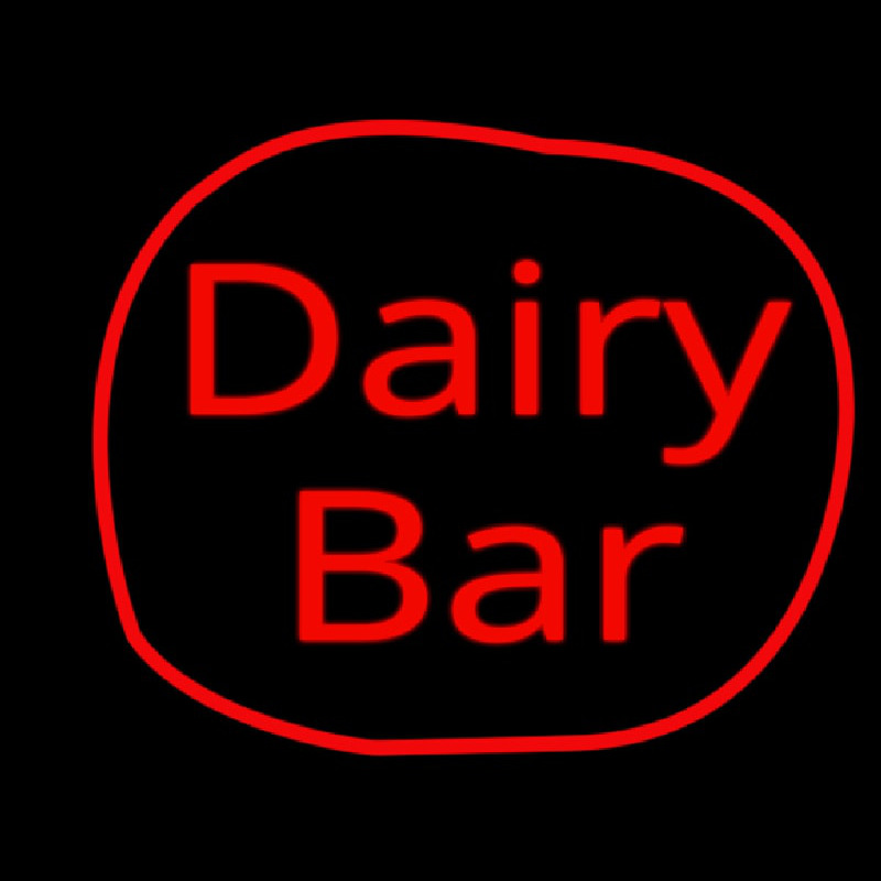 Dairy Bar Neon Skilt