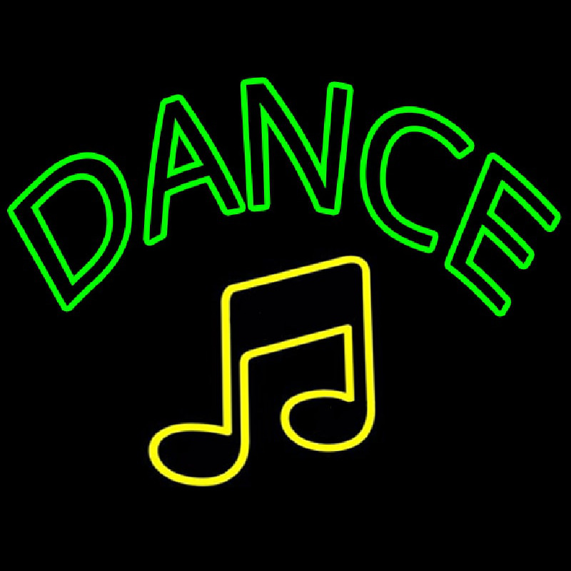 Dance Music Neon Skilt