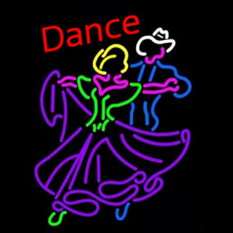 Dancing Couple Dance Neon Skilt