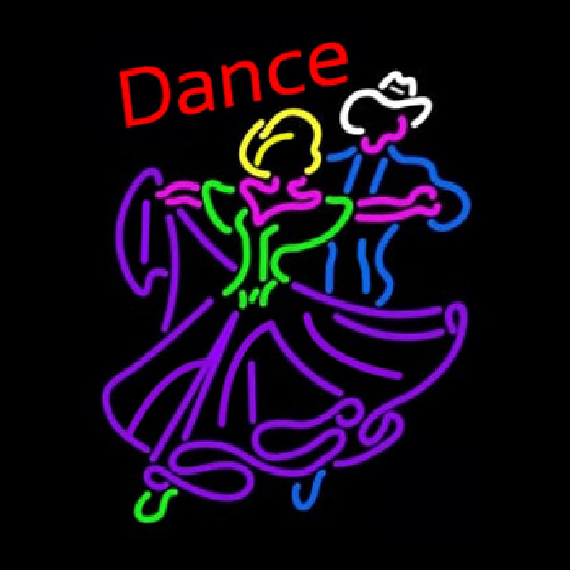 Dancing Couple Dance Neon Skilt