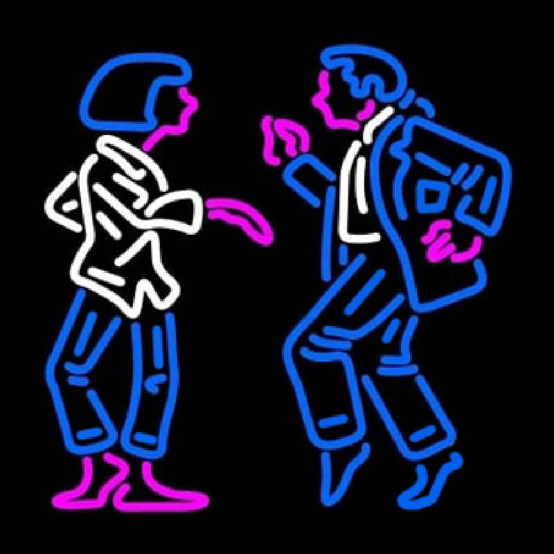 Dancing Couple Neon Skilt