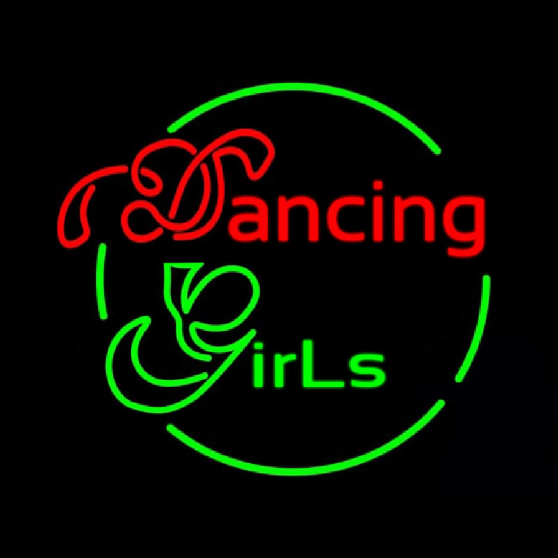 Dancing Girls Neon Skilt