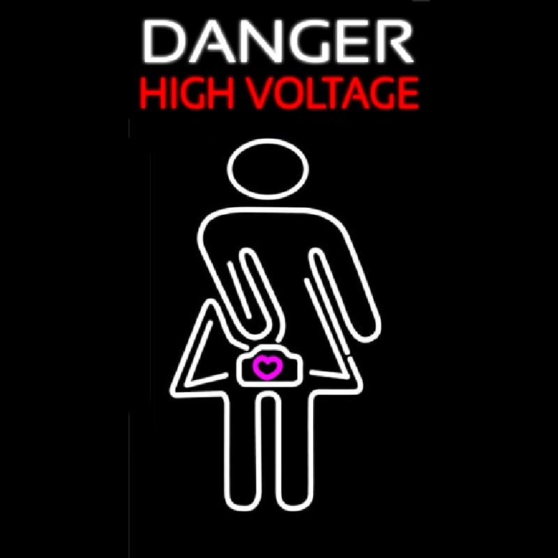 Danger High Voltage Neon Skilt