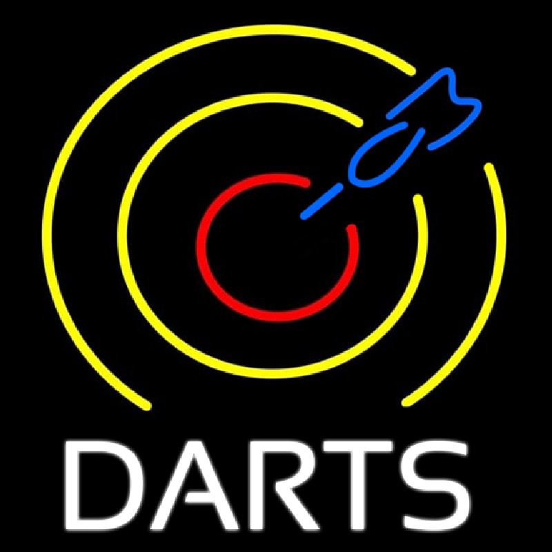 Dart Board Neon Skilt