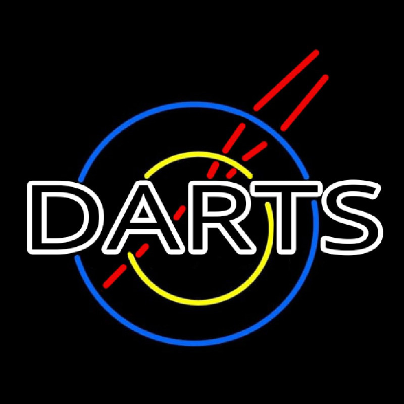 Darts Neon Skilt