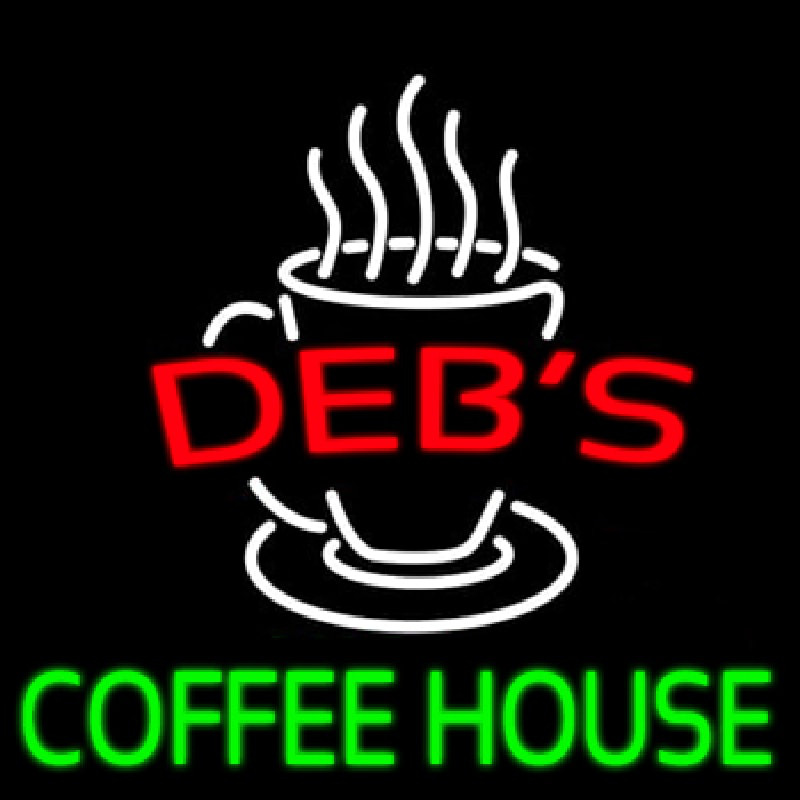 Debs Coffee House Neon Skilt