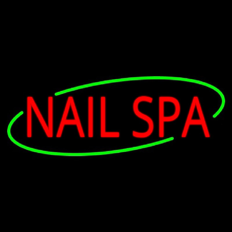 Deco Style Red Nails Spa Neon Skilt