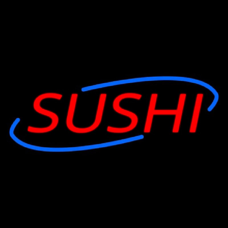 Deco Style Red Sushi Neon Skilt