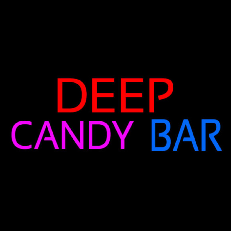 Deep Candy Bars Neon Skilt