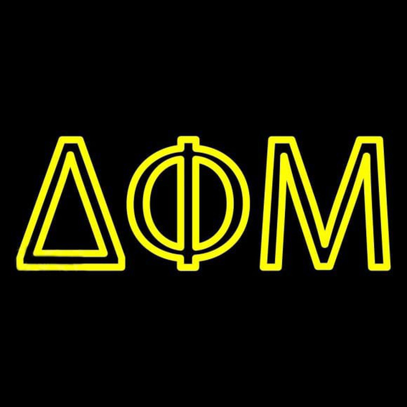 Delta Phi Mu Neon Skilt