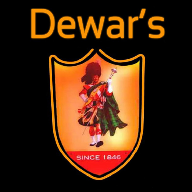 Dewars Scotchman Neon Skilt