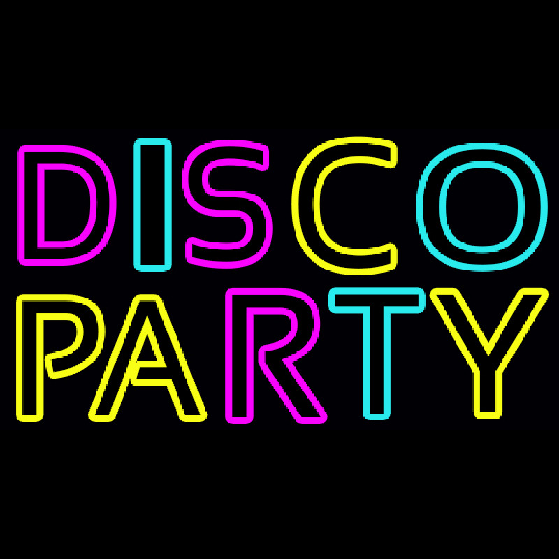 Disco Party 3 Neon Skilt