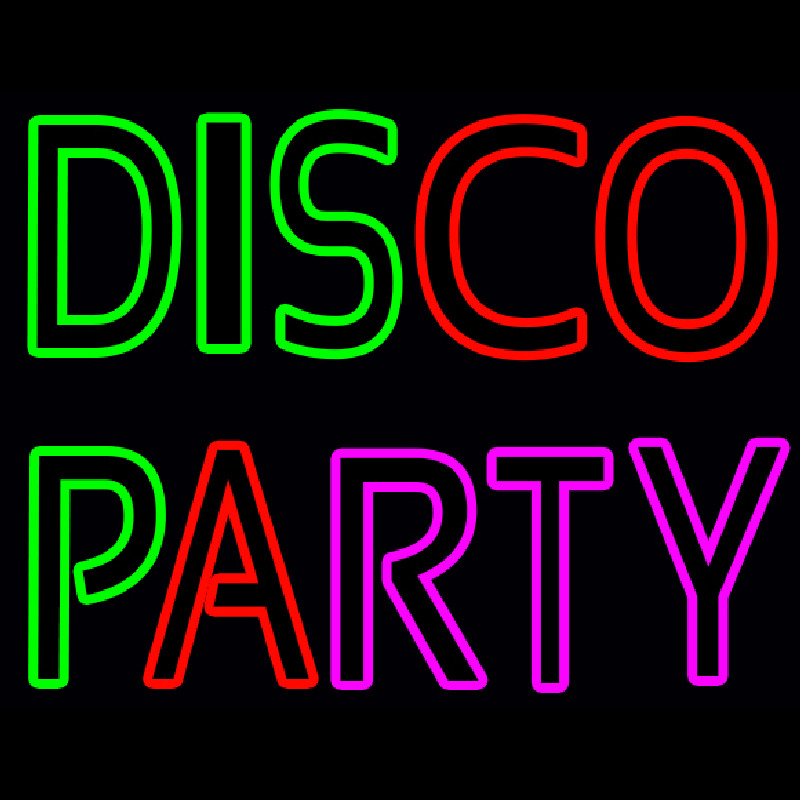 Disco Party Neon Skilt