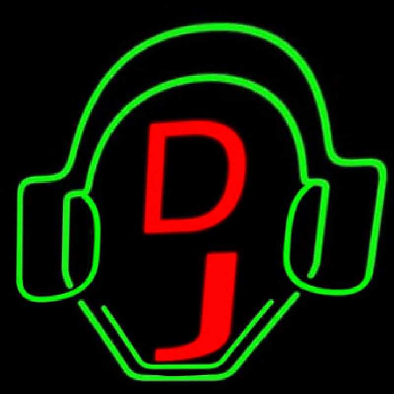 Dj Logo Neon Skilt