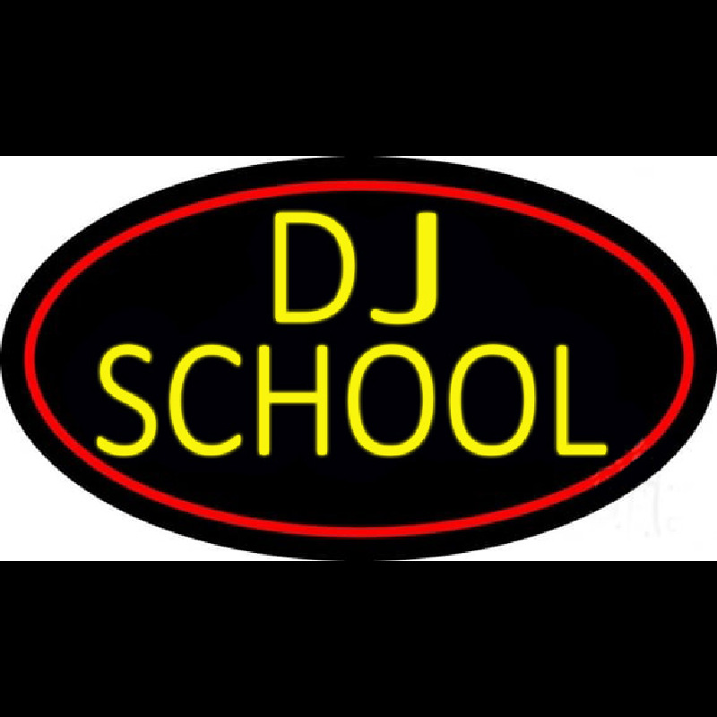 Dj School Neon Skilt