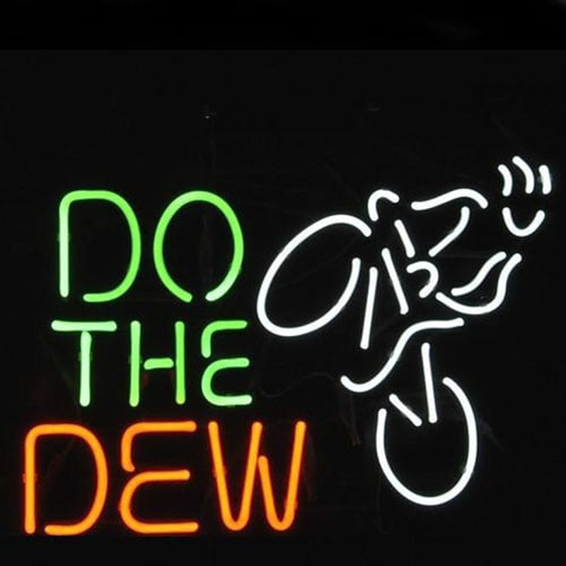 Do The Dew Mountain Bike Logo Øl Bar Neon Skilt Julegave Hurtig Fragt