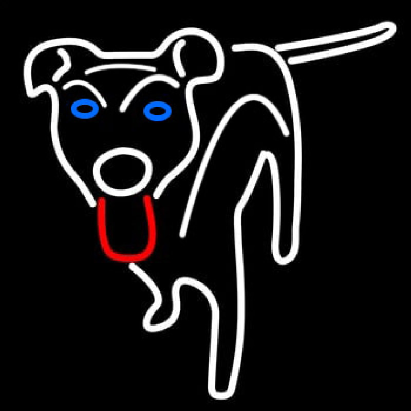 Dog Logo Neon Skilt