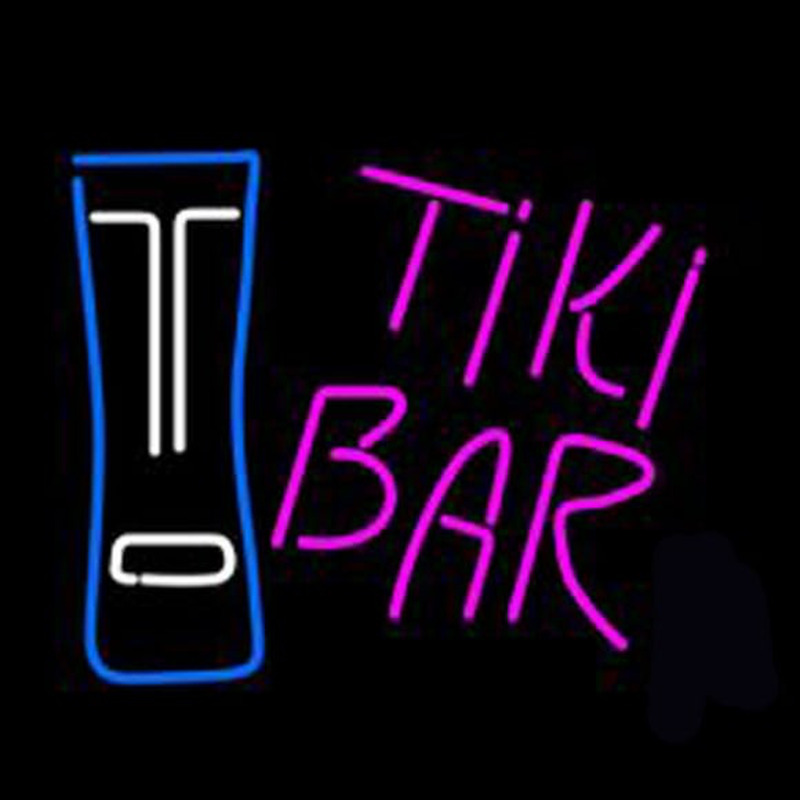 Dolphin Tiki Bar Neon Skilt