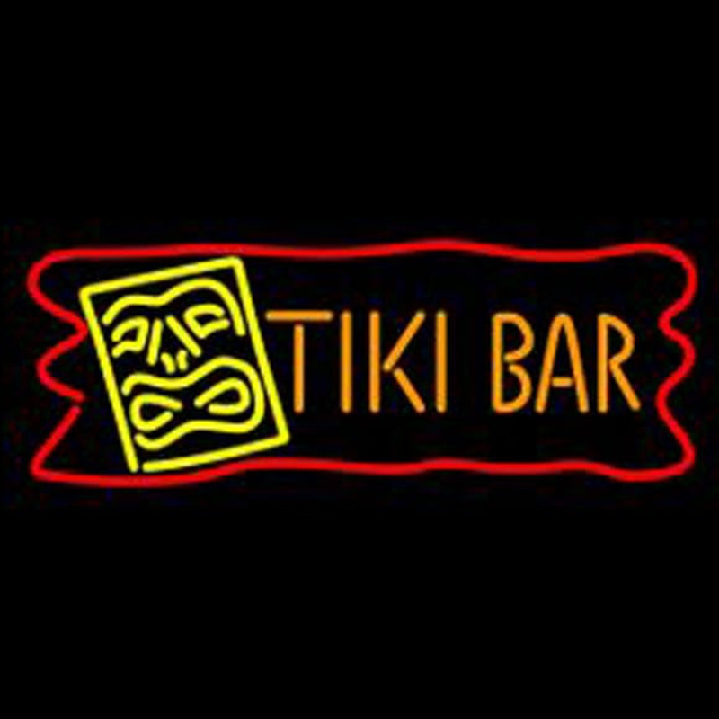 Dolphin Tiki Bar Neon Skilt