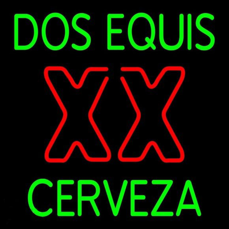 Dos Equis X  Cerveza 24 24 Beer Sign Neon Skilt
