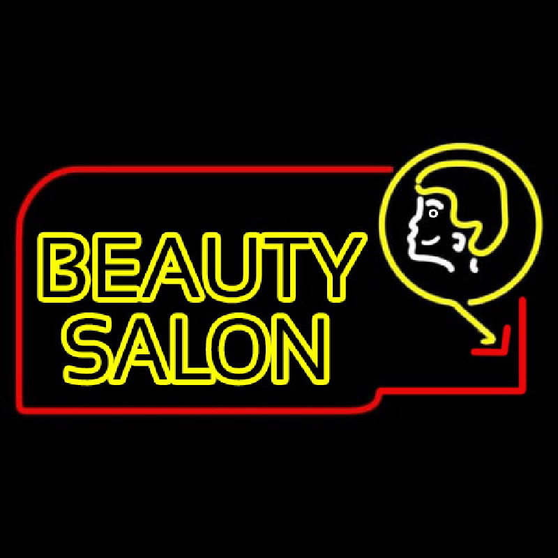 Double Stroke Beauty Salon Neon Skilt