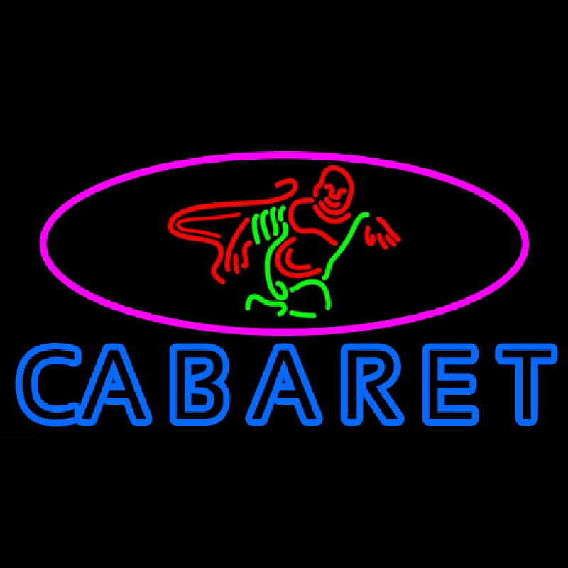 Double Stroke Cabaret Logo Neon Skilt