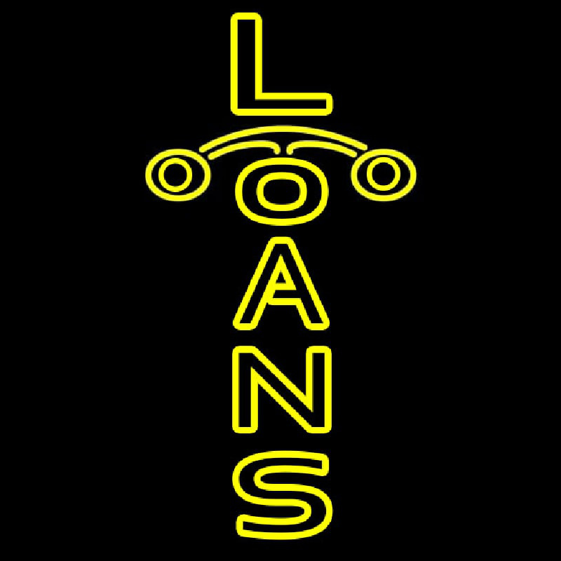 Double Stroke Loan Neon Skilt