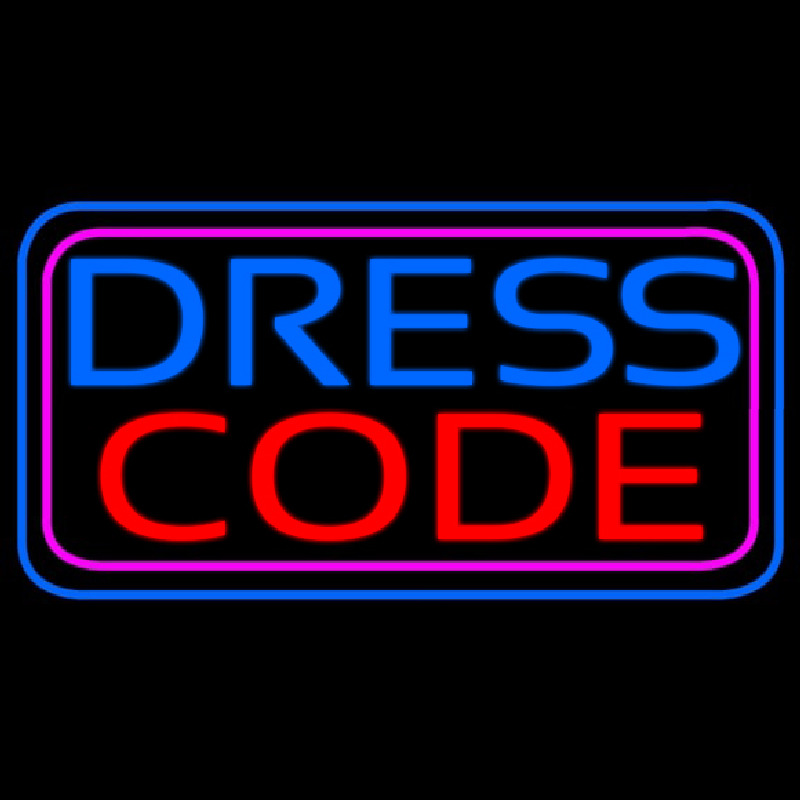 Dress Code Neon Skilt