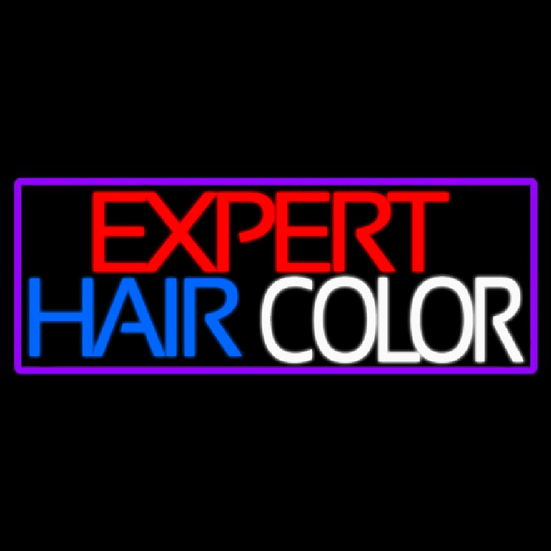 E pert Hair Color Neon Skilt