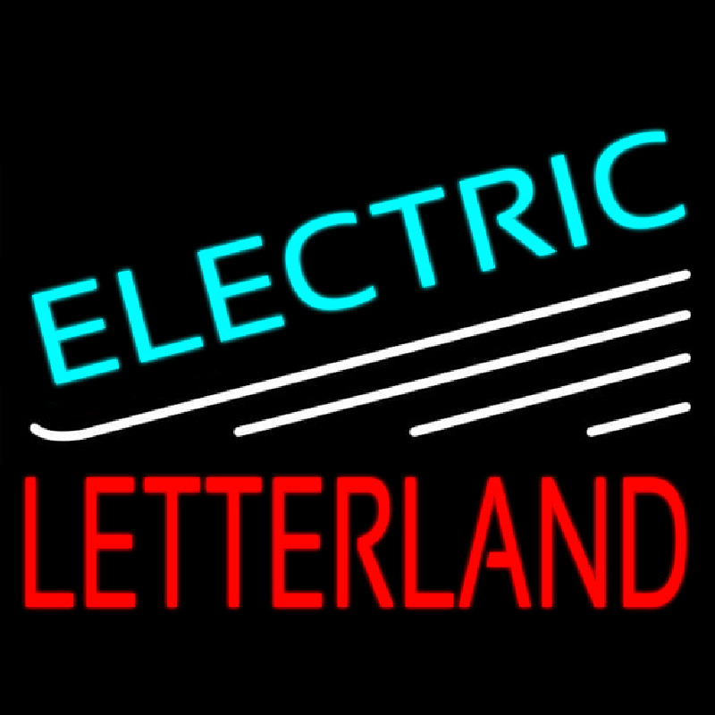 Electric Letterland Neon Skilt