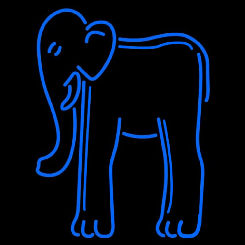 Elephant Neon Skilt
