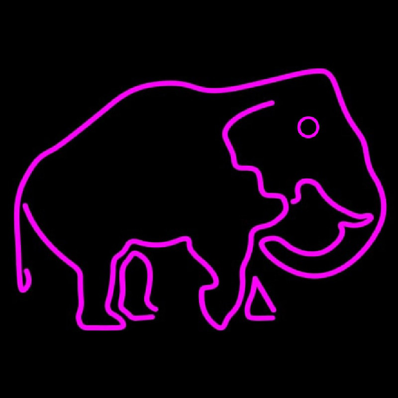 Elephant Neon Skilt
