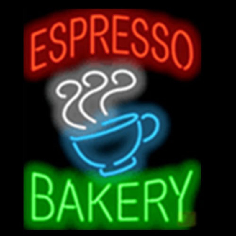 Espresso Bakery Neon Skilt