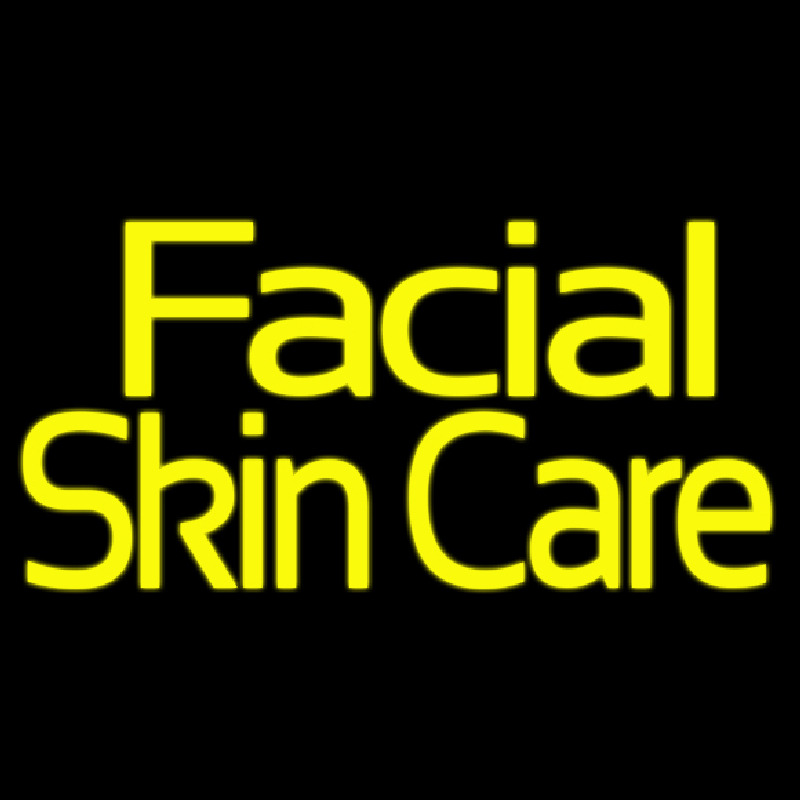 Facial Skin Care Neon Skilt