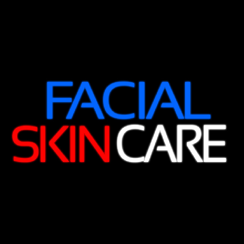 Facial Skin Care Neon Skilt