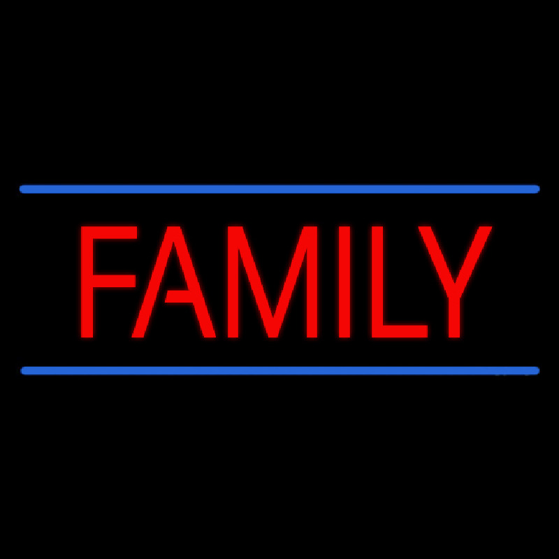 Family Neon Skilt