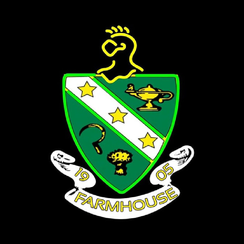 Farmhouse Chapters Logo Neon Skilt