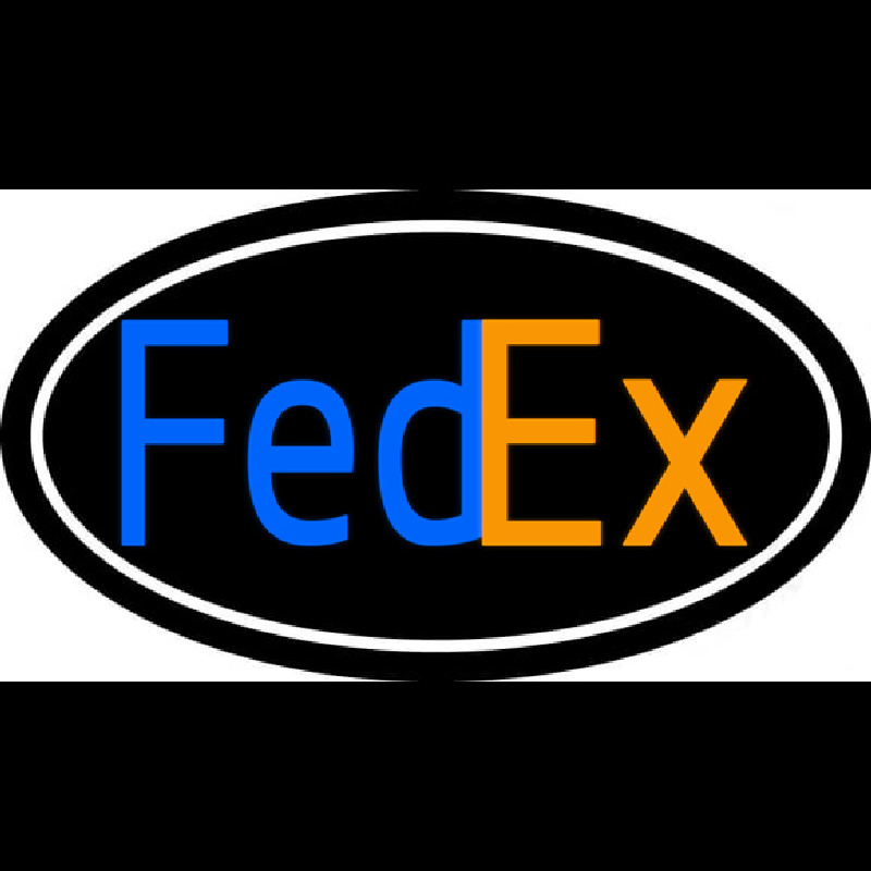 Fede  Logo With Oval Neon Skilt