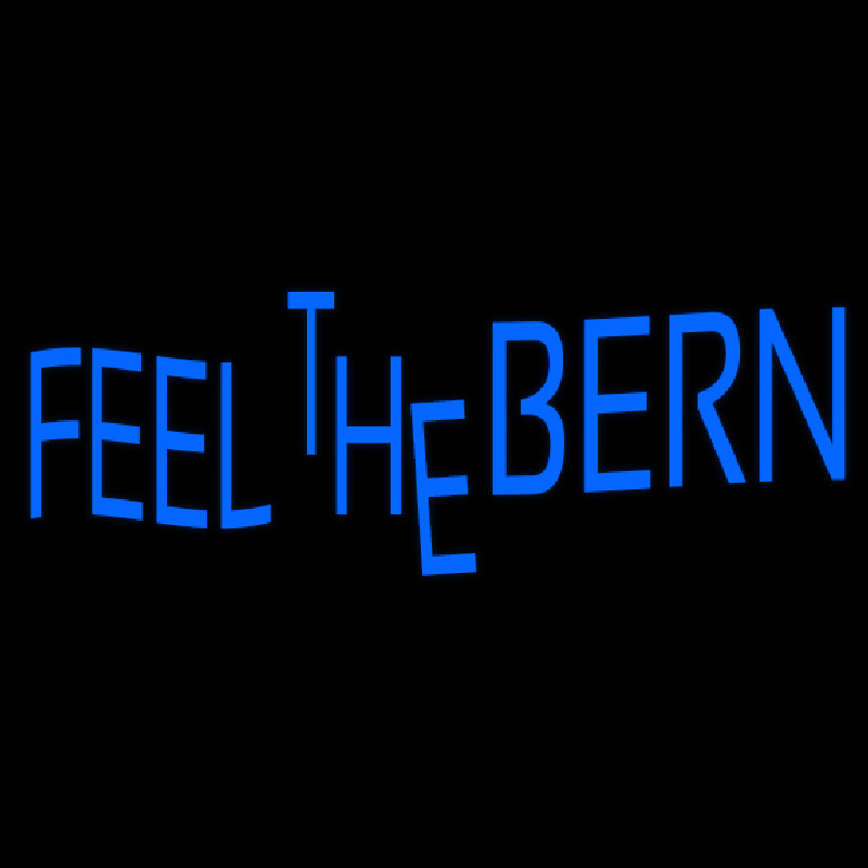 Feel The Bern Neon Skilt