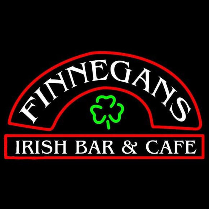 Finnegans Round Te t Beer Sign Neon Skilt