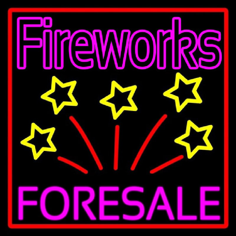 Fireworks For Sale 1 Neon Skilt