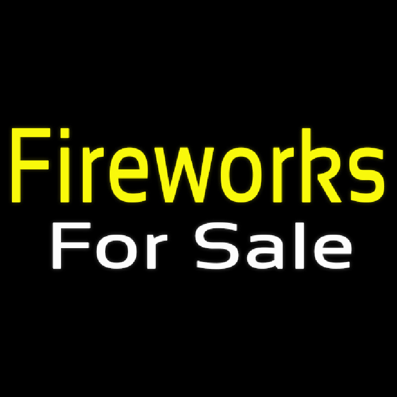 Fireworks For Sale Neon Skilt